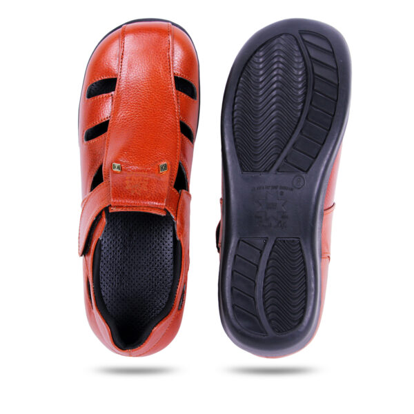 Style Meets Support : Men’s Diabetic Footwear (DDF G029) - Light Brown - Image 4