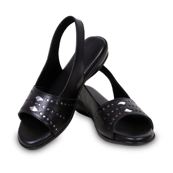 Step in Style: Designer Diabetic Footwear for Women (DDF LR001) - Black