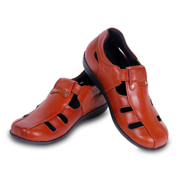 Style Meets Support : Men’s Diabetic Footwear (DDF G029) - Light Brown
