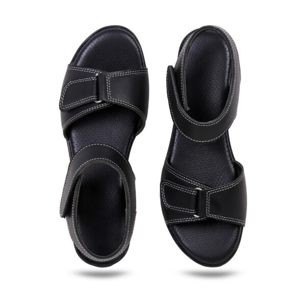 Step in Style: Designer Diabetic Footwear for Women (DDF LR002) - Black - Image 3