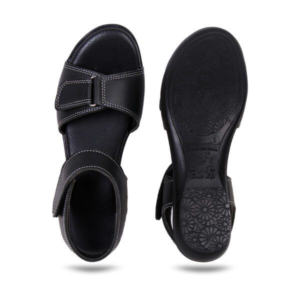 Step in Style: Designer Diabetic Footwear for Women (DDF LR002) - Black - Image 4