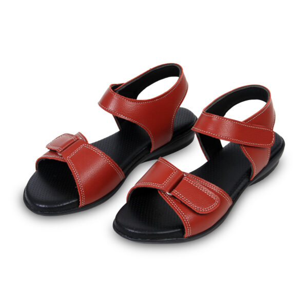 Step in Style: Designer Diabetic Footwear for Women (DDF LR002) - Brown - Image 2