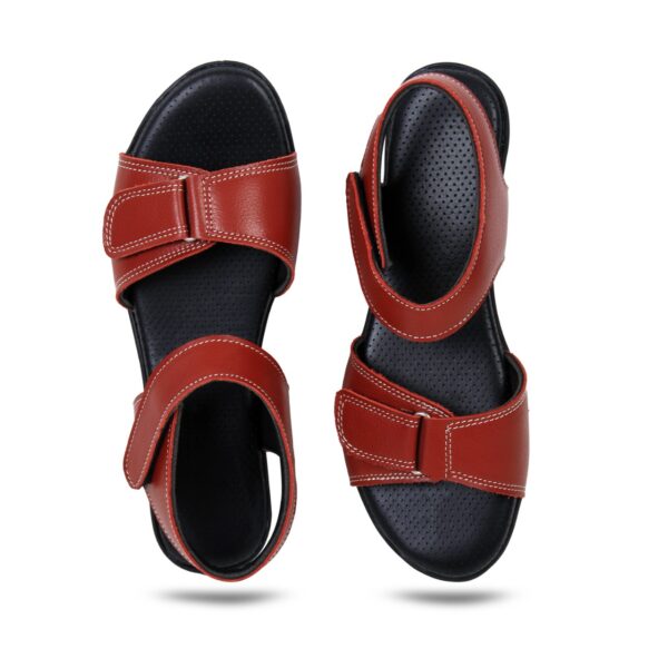 Step in Style: Designer Diabetic Footwear for Women (DDF LR002) - Brown - Image 3