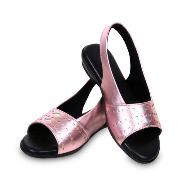 Step in Style: Designer Diabetic Footwear for Women (DDF LR001) - Pink