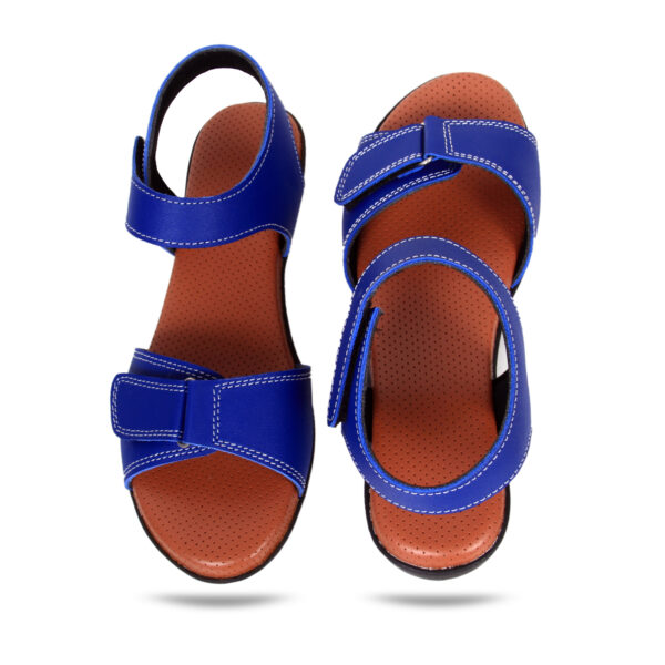 Step in Style: Designer Diabetic Footwear for Women (DDF LR002) - Blue - Image 3