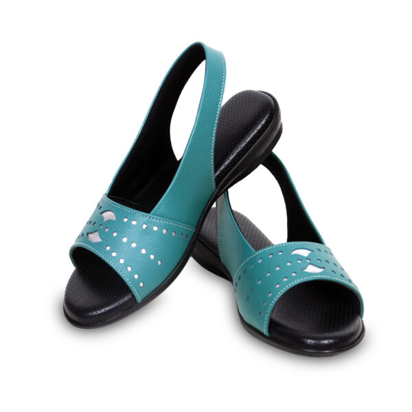 Step in Style: Designer Diabetic Footwear for Women (DDF LR001) - Green