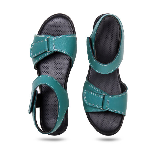 Step in Style: Designer Diabetic Footwear for Women (DDF LR002) - Green - Image 3