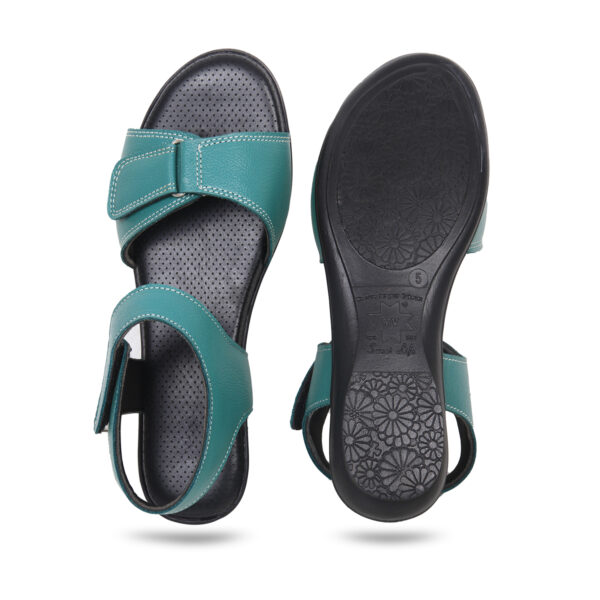 Step in Style: Designer Diabetic Footwear for Women (DDF LR002) - Green - Image 4