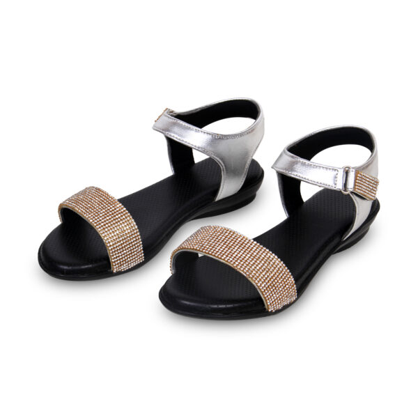 Step in Style: Designer Diabetic Footwear for Women (DDF LF002) - Silver - Image 2