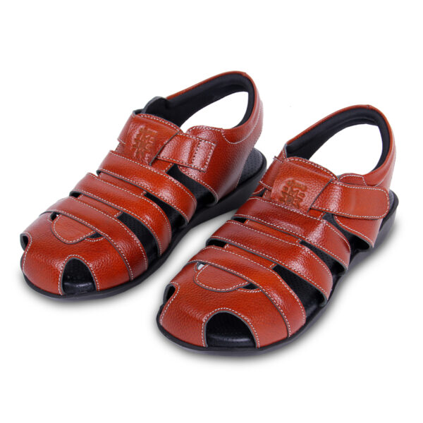 Style Meets Support: Men’s Diabetic Footwear(DDF G028) - Brown - Image 2