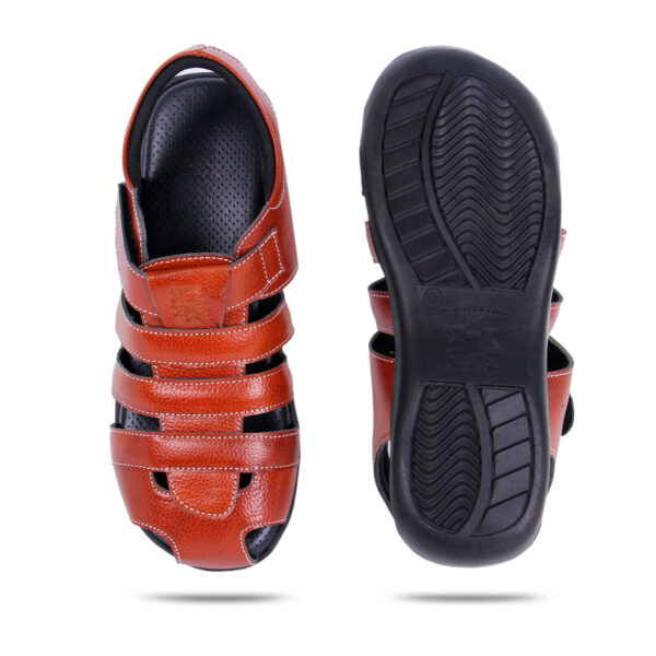 Style Meets Support: Men’s Diabetic Footwear(DDF G028) - Brown - Image 4