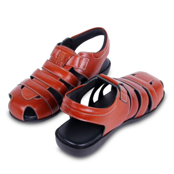 Style Meets Support: Men’s Diabetic Footwear(DDF G028) - Brown - Image 3