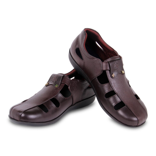 Style Meets Support : Men’s Diabetic Footwear (DDF G029) -  Dark Brown