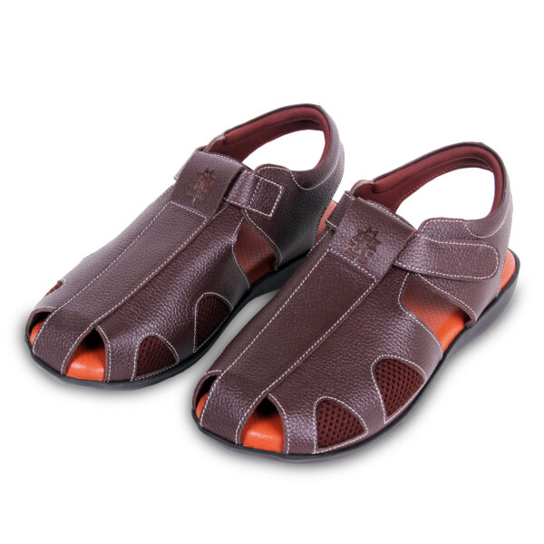 Style Meets Support: Men’s Diabetic Footwear(DDF G028) - Dark Brown - Image 2