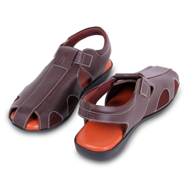 Style Meets Support: Men’s Diabetic Footwear(DDF G028) - Dark Brown - Image 3