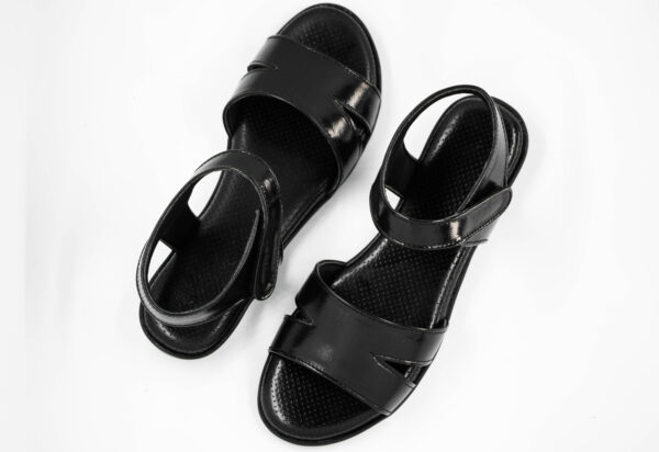 Step in Style: Designer Diabetic Footwear for Women (DDF LF003) - Black - Image 2