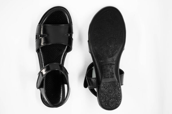 Step in Style: Designer Diabetic Footwear for Women (DDF LF003) - Black - Image 3