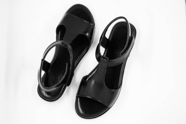 Step in Style: Designer Diabetic Footwear for Women (DDF LF005) - Black - Image 2