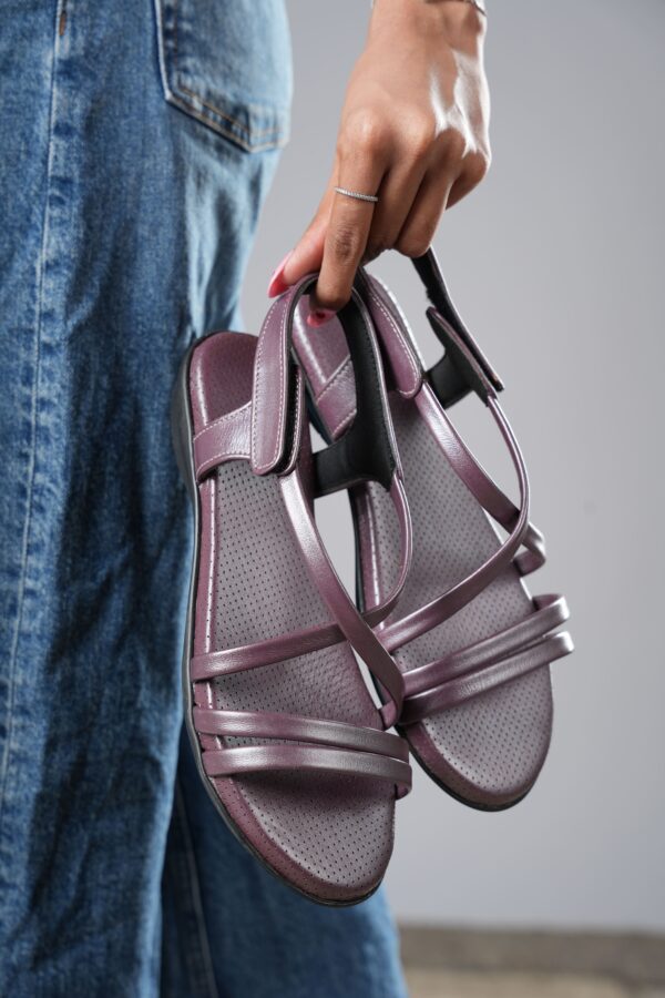 Step in Style: Designer Diabetic Footwear for Women (DDF LF004) - Pink - Image 2