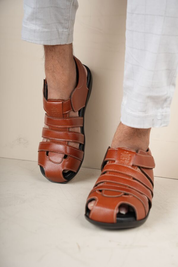 Style Meets Support: Men’s Diabetic Footwear(DDF G028) - Tan