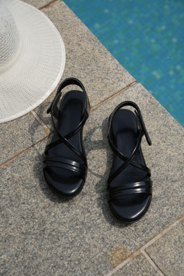 Step in Style: Designer Diabetic Footwear for Women (DDF LF004) - Black - Image 2