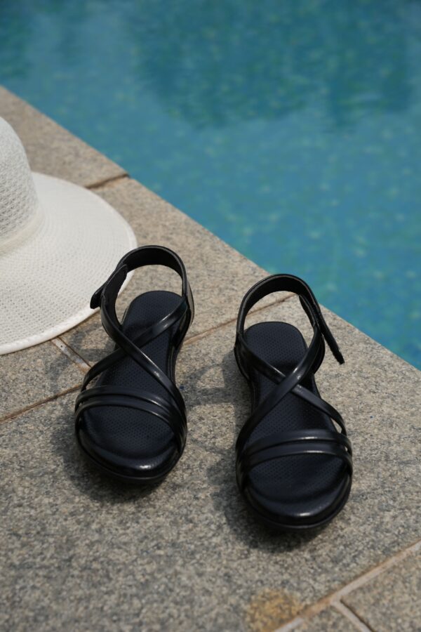 Step in Style: Designer Diabetic Footwear for Women (DDF LF004) - Black