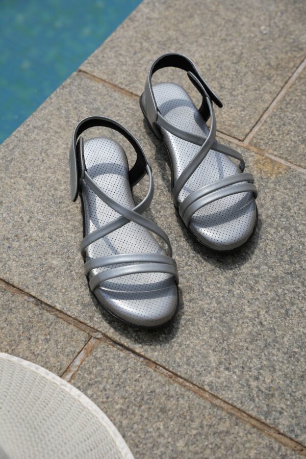 Step in Style: Designer Diabetic Footwear for Women (DDF LF004) - Silver