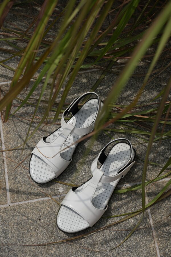Step in Style: Designer Diabetic Footwear for Women (DDF LF005) - White - Image 2