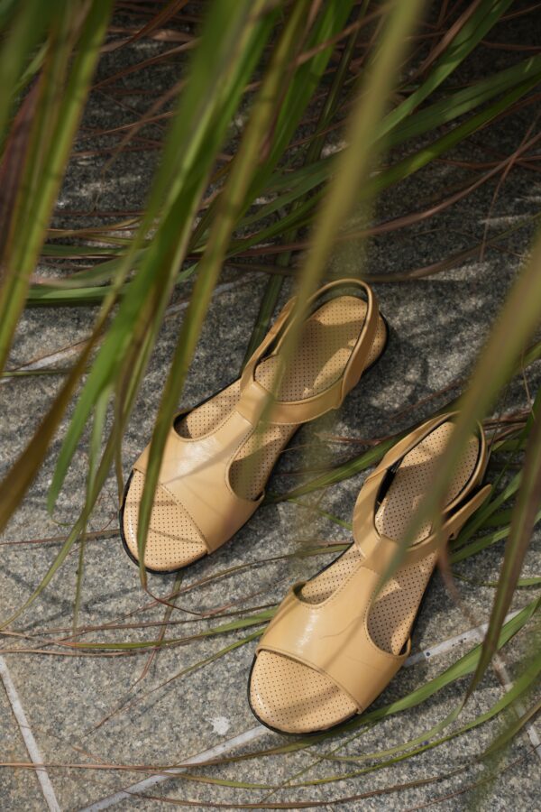 Step in Style: Designer Diabetic Footwear for Women (DDF LF005) - Tan - Image 5