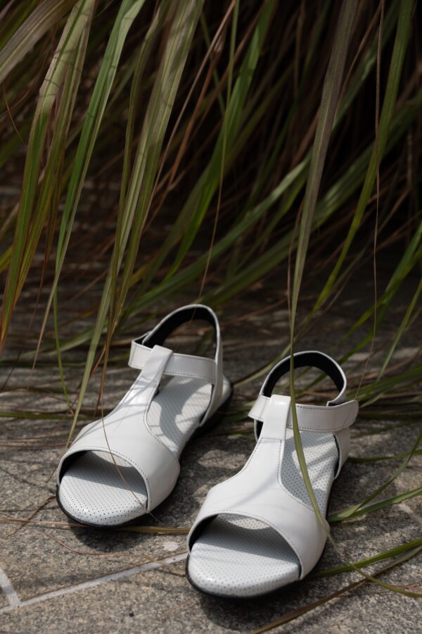 Step in Style: Designer Diabetic Footwear for Women (DDF LF005) - White - Image 4