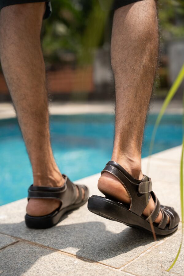 Style Meets Support: Men’s Diabetic Footwear(DDF G028) - Black - Image 4