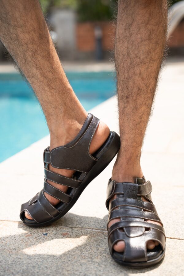 Style Meets Support: Men’s Diabetic Footwear(DDF G028) - Black