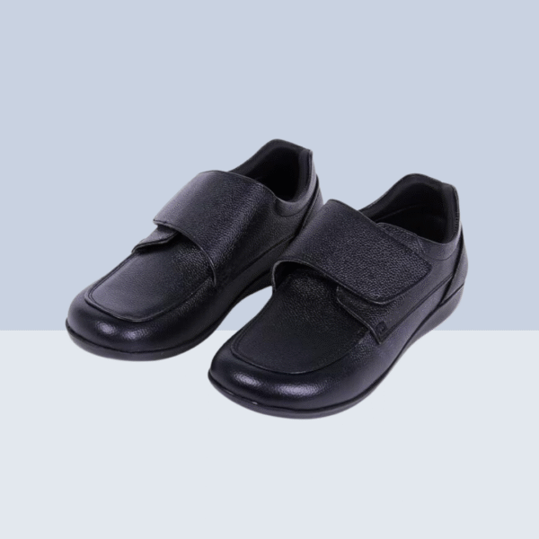SPECIAL DIABETIC VELCRO SHOE - Black - Image 2