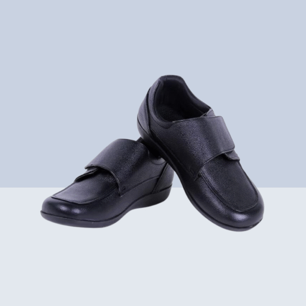 SPECIAL DIABETIC VELCRO SHOE - Black