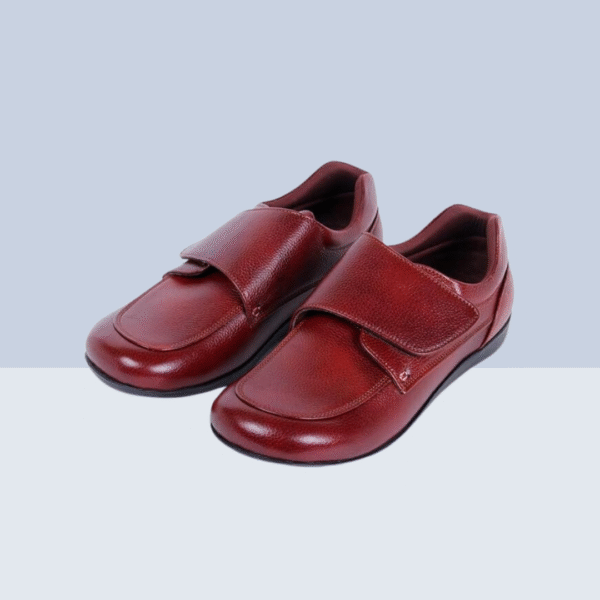SPECIAL DIABETIC VELCRO SHOE - Brown - Image 2