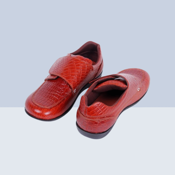 SPECIAL DIABETIC VELCRO SHOE - Texture Tan - Image 3