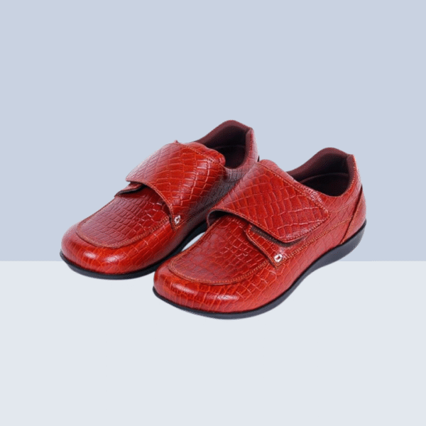 SPECIAL DIABETIC VELCRO SHOE - Texture Tan - Image 2
